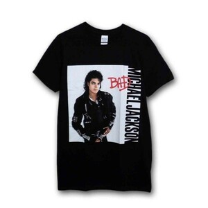 Michael Jackson Tシャツ マイケル・ジャクソン Bad BLACK M