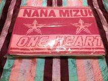 未使用 水樹奈々 マフラータオル PINK QVC MARINE FIELED LIMITED- 「NANA MIZUKI LIVE UNION 2012」_画像1