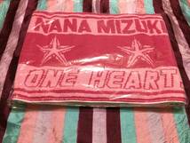 水樹奈々 マフラータオル PINK QVC MARINE FIELED LIMITED- 「NANA MIZUKI LIVE UNION 2012」_画像1