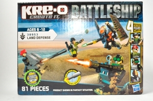 *Hasbro( is zbro) block Kre-o Battle sip8 one-piece!Battleship Land Defense Battle Pack Building and Construction