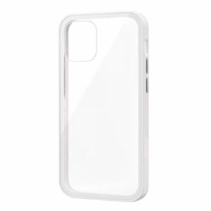 新品 iPhone 12 mini ガラスハイブリッドケースSHELL GLASS Color ホワイト