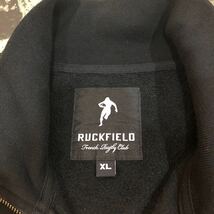 RUCKFIELD★ラックフィールド ジップアップトレーナー 裏起毛 メンズ XLサイズ 黒 トラックジャケット 長袖_画像4