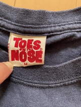 2000's san onofre サンオノフレ toes on the nose トーズオンザノーズ 半袖 Tシャツ M サーフィン ロングボード サーファー ネイビー 紺_画像4