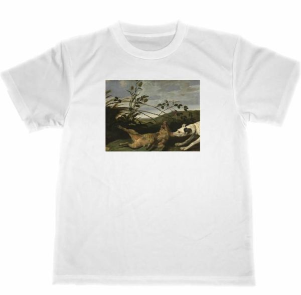 Frans Snyders Dry T-shirt The Dog Who Caught the Little Boar Snyders Masterpiece Art Painting, L size, round neck, An illustration, character