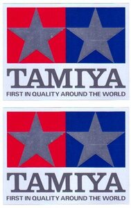 売切 TAMIYA ミラータイプステッカー 正規品 取付けまでの保護フィルム付 送料込 1枚寸法：88×115mm 2枚組 未使用保管品 C/J