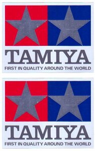 売切 TAMIYA ミラータイプステッカー 正規品 取付けまでの保護フィルム付 送料込 1枚寸法：88×115mm 2枚組 未使用保管品 J/J