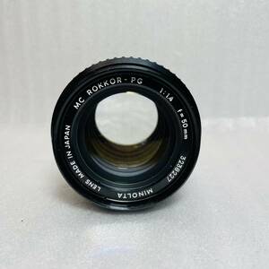 1-124）MINOLTA ミノルタ MC ROKKOR-PG 50mm F1.4 単焦点レンズ