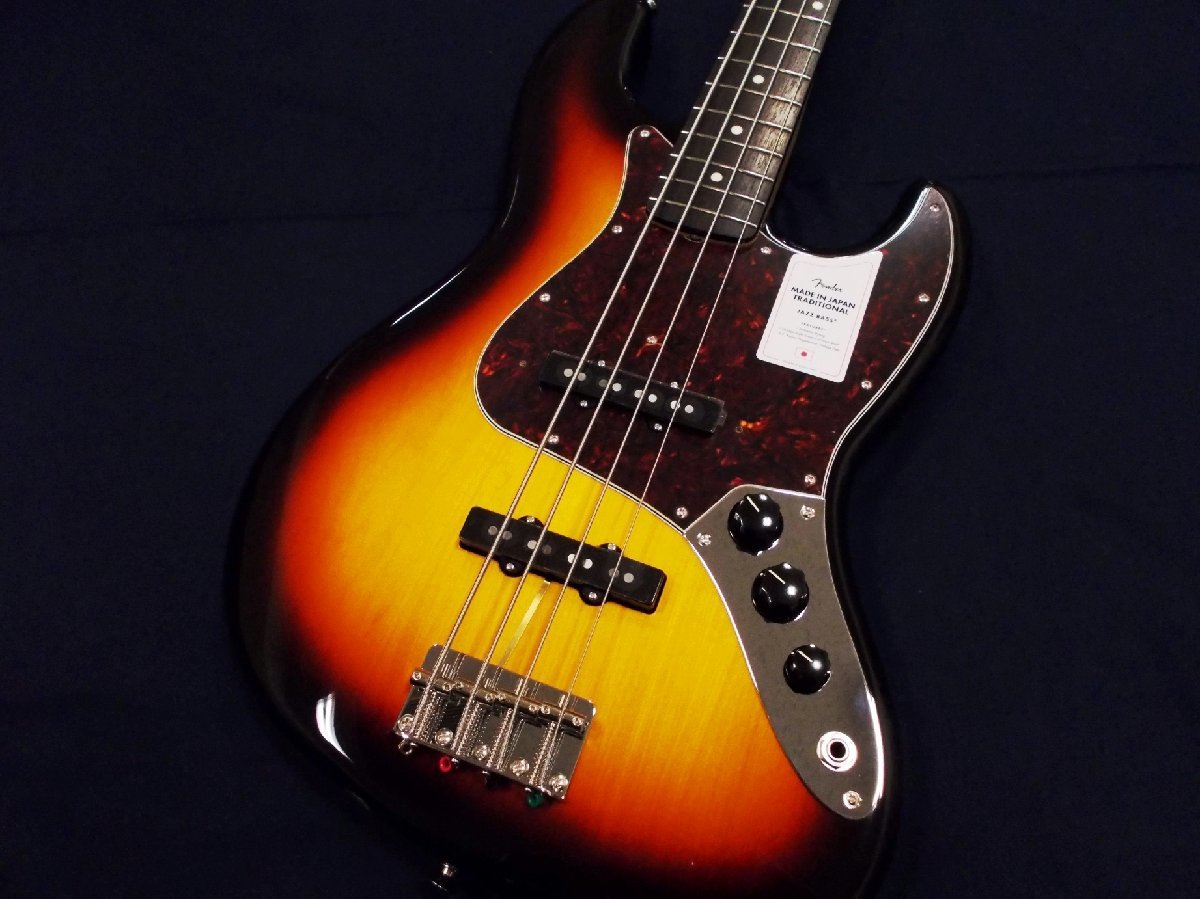 Fender Made in Japan Traditional 60s Jazz Bass LH RW 3TS レフティ 