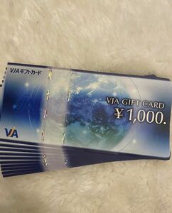VJA GIFT CARD 1000 иен ×10 листов подарочный сертификат товар талон Mitsui Sumitomo карта 