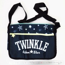 【付録のみ】雑誌 りぼん 2016年9月号付録 ダブルファスナー ショルダーバッグ 星形チャームつき！ TWINKLE Ribon Star 未使用_画像2