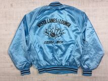 King Louie PRO FIT キングルイ 90s 80s ナイロン スタジャン アワードジャケット メンズ USA製 ビンテージ バックプリント ボーリング M_画像2