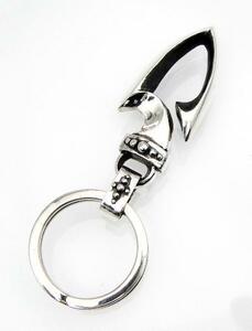 VASSER(バッサー) SPEAR HOOK KEY CHAIN SILVER(スピアーフックキーチェーン シルバー)