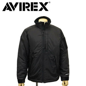 AVIREX (アヴィレックス) 6112123 TEX PCU PADDING JKT ナイロンジャケット 09BLACK XL