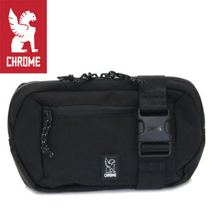 CHROME ( chrome Chrome ) BG288 ZIPTOP WAISTPACK Zip top waist pack body bag BLACK CH263