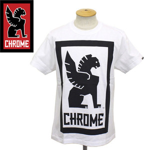 日本限定 CHROME (クローム クロム) JP-044 BIG LOCKUP TEE ビッグ ルックアップ クルーネック Tシャツ(半袖) CH123 WHITE-XL