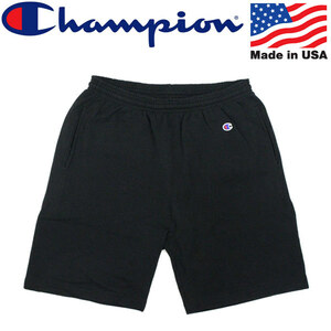 Champion (チャンピオン) C5-R501 SWEAT SHORT PANT スウェット ショートパンツ アメリカ製 CN040 090ブラック M