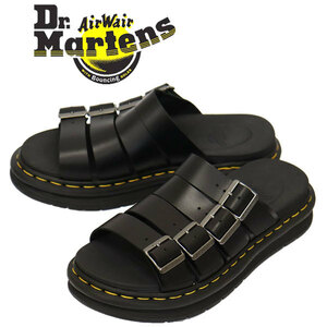 Dr.Martens (ドクターマーチン) 27398001 Tate 4バックルストラップ レザーサンダル BLACK UK9-約28.0cm