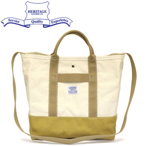 HERITAGE LEATHER CO.(ヘリテージレザー) NO.8736 Pop Tote Bag ポップトートバッグ HL219 Natural/Tan