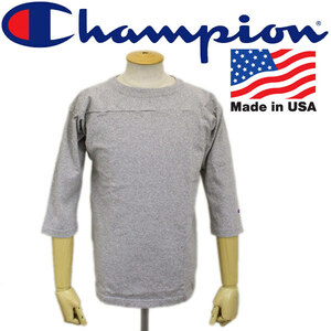 Champion (チャンピオン) C5-U403 T1011 3/4 SLEEVE FOOTBALL T-SHIRT フットボール 7分袖 ティーシャツ アメリカ製 070-オックスフォード