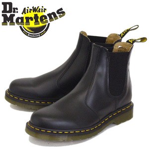 Dr.Martens (ドクターマーチン) 22227001 2976 YELLOW STITCH サイドゴア チェルシーブーツ BLACK UK7-約26.0cm