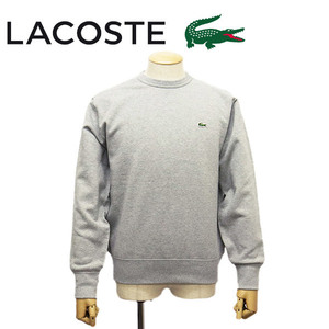 LACOSTE (ラコステ) SH100EL プレミアムコットン クルーネックスウェット CCAグレー LC262 3-S