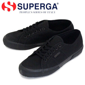 SUPERGA (スペルガ) S000010 2750-COTU CLASSIC キャンバススニーカー 997 TOTAL BLACK SPG003 39-約24.5cm-25.0cm