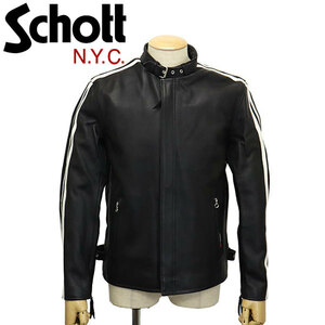 Schott (ショット) 3111063 SHEEP CLASSIC RACER JKT シープ クラシック レーサー レザージャケット 08BLACK M