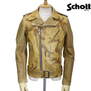 SCHOTT(ショット) 611UST ONE STAR RIDERS JACKET TALL CAMOUFLAGE(ワンスターライダースジャケットトールカモフラージュ) TAN-34