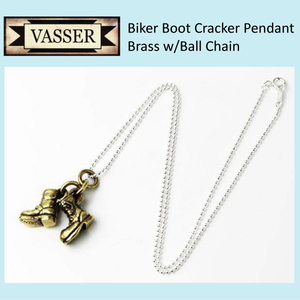 VASSER(バッサー) Biker Boot Cracker Pendant Brass w/Ball Chain(バイカーブーツクラッカーペンダントブラス)