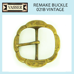 VASSER(バッサー)Buckle 021B Flower Vintage(バックル021B フラワー ビンテージ)50mm