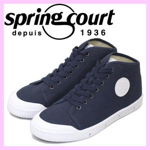 spring court (スプリングコート) B2S-V1 B2 Canvas (B2キャンバス) レディース ハイカットスニーカー MIDNIGHT BLUE (ミッドナイトブルー)