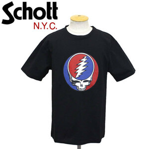 Schott (ショット) 3113104 GRATEFUL DEAD SST STEAL YOUR FACE グレイトフル デッド Tシャツ 09BLACK L