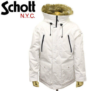 Schott (ショット) 3192035 SNORKEL DOWN PARKA シュノーケルダウンパーカー 01WHITE XL