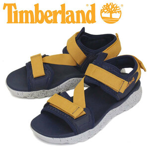 Timberland (ティンバーランド) A243E RIPCORD 2STRAP SANDAL リップコード 2ストラップ サンダル Navy Mesh TB155 US7-約25.0cm