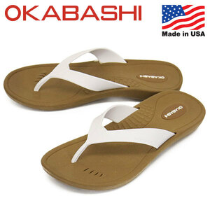 OKABASHI (オカバシ) O-60005 WOMENS BREEZE ウィメンズ ブリーズ サンダル レディース OKB006 240TOFFEExWHITE M-約23.0cm-24.0cm