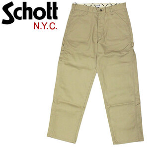 [ショット] ロングパンツ Schott/ショット/TC PAINTER PANTS/ペインターパンツ メンズ XL 180 カーキ