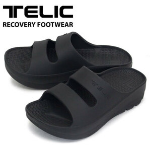 TELIC (テリック) W-STRAP 厚底 スライドサンダル BLACK TL006 ML-25.5-26cmの画像1