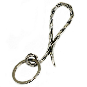 VASSER(バッサー)Vintage Woven Key Chain Silver(ビンテージウーブンキーチェーンシルバー)