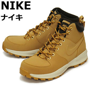 NIKE (ナイキ) 454350 ナイキ マノア レザー スニーカー 700 ヘイスタックxヘイスタックxベルベットブラウン NK586 25.5cm