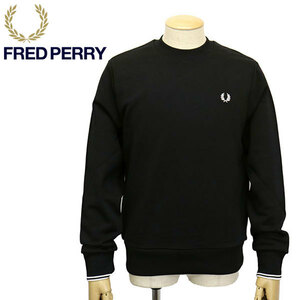 FRED PERRY (フレッドペリー) M7535 CREW NECK SWEATSHIRT クルーネック スウェットシャツ FP468 184BLACK M