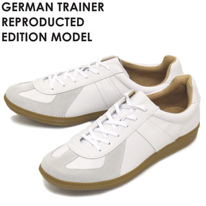 GERMAN TRAINER (ジャーマントレーナー) 42500 レザースニーカー WHITE GT001 36-約23.0-23.5cm