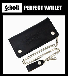 Schott(ショット) 6970021 PERFECTO WALLET パーフェクト レザーウォレット 010BLACK