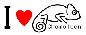 Оригинальная наклейка I Love Cameleon Chameleon размер 15 см шириной x 6 см в высоте наклейка рептилия рептилия