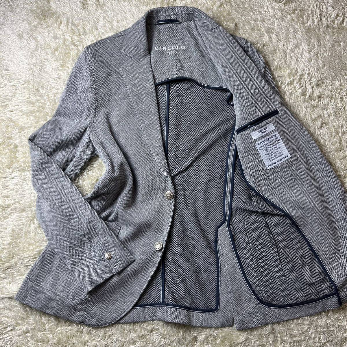 割引発見 チルコロ グレー ストレッチジャケット 48 ecousarecycling.com