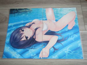 [A0303]A4 size 2 pieces set cut . laminate Coffee Kizoku THE BLEND2 both sides printing illustration .book@ poster .. beautiful young lady * including in a package possible 