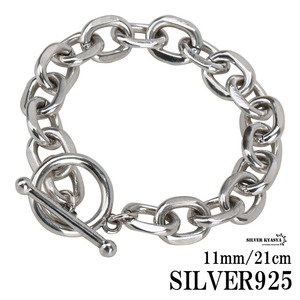  silver 925 chain bracele man teru silver 925 adzuki bean chain bracele 21cm width 11mm