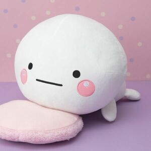 【しろまる】しろまる ねころび BIG ぬいぐるみ 全1種 タグ付き 新品/寝そべり 寝転び LINE PW