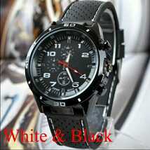 新品　腕時計　黒 白　スポーツ　ビジネス　11_画像2