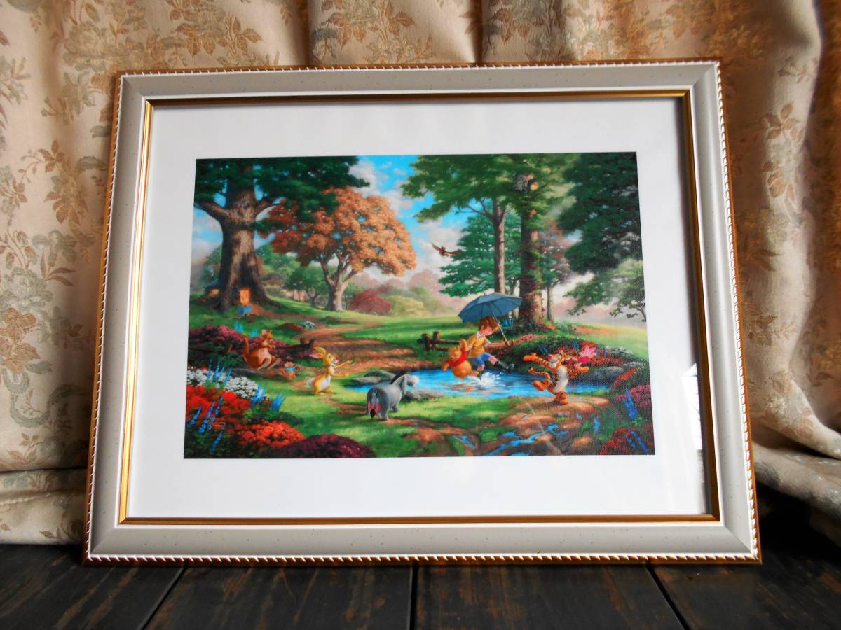 Thomas Kinkade Winnie the Pooh Disney oil print on canvas, hobby, culture, artwork, others