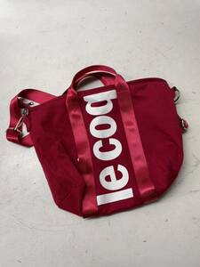  free shipping *le coq sportif Le Coq s Porte .f* shoulder bag handbag * red red #41024tmura